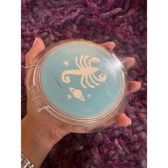 Vintage 1940's ZIEGFELD ZODIAC GIRL Scorpio Powder Compact HUGE - Picture 2 of 9
